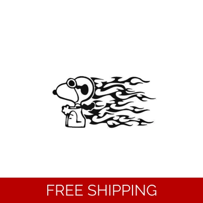 Snoopy Red Baron Flames Dog Die Cut Vinyl Decal sticker Snoopy Red Baron Flames Dog Die Cut Vinyl Decal sticker